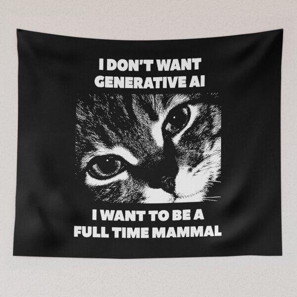Item preview, I Don’t Want Generative AI I Want To Be A Full Time Mammal designed and sold by LOUP-SOLI.
