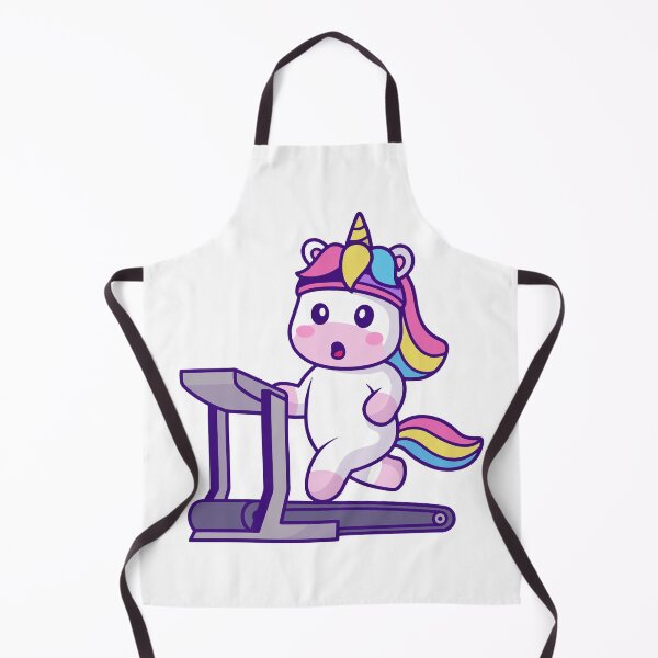 Item preview, Cute Fitness Unicorn Running on Treadmill designed and sold by Jerbilsmouse.