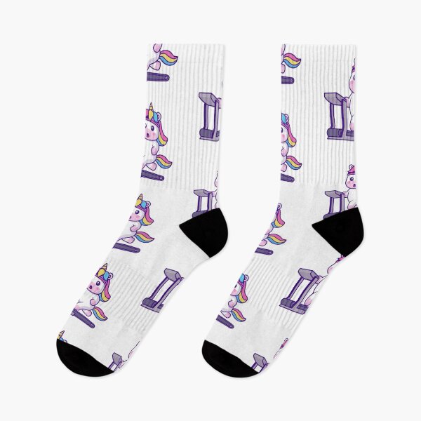 Item preview, Cute Fitness Unicorn Running on Treadmill designed and sold by Jerbilsmouse.