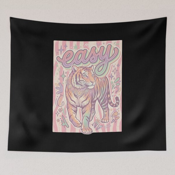 Item preview, Easy Tiger Cute Pastel Retro designed and sold by dudelinart.