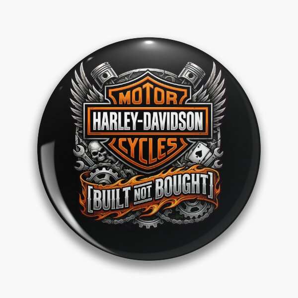 Item preview, Harley Davidson Built Not Bought Vintage Custom Motorcycle Graphic designed and sold by enzoade.