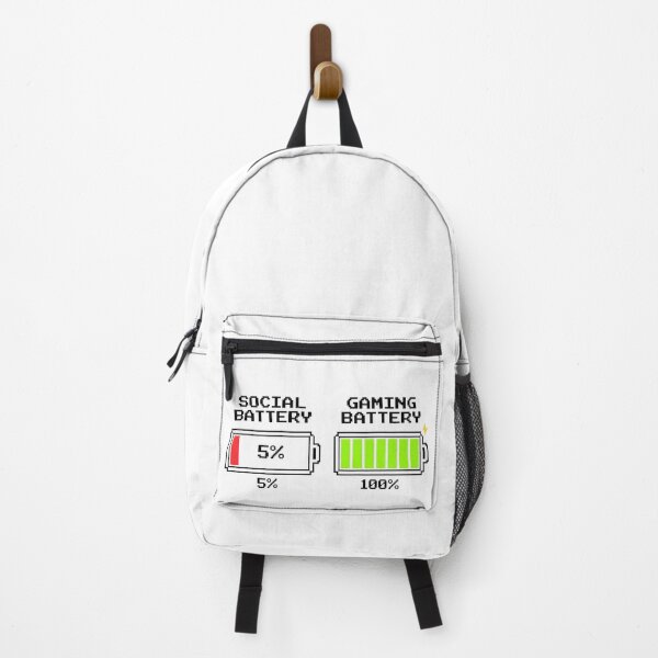 Item preview, Social Battery 5% Gaming Battery 100% Funny Gaming T-shirt Introvert Gift designed and sold by XPDrop.