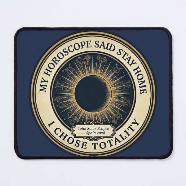 Item preview, My Horoscope Said Stay Home Solar Eclipse Spain 2026 designed and sold by CalmCapy Co.