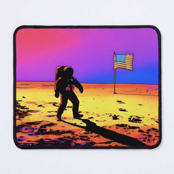Item preview, First Moon Landing Apollo 11 Astronaut Vintage Pop Art designed and sold by Daniela`s shop.