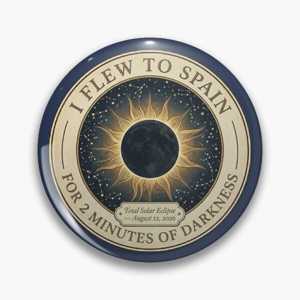 Item preview, I Flew To Spain For 2 Minutes of Darkness Eclipse 2026 designed and sold by CalmCapy Co.