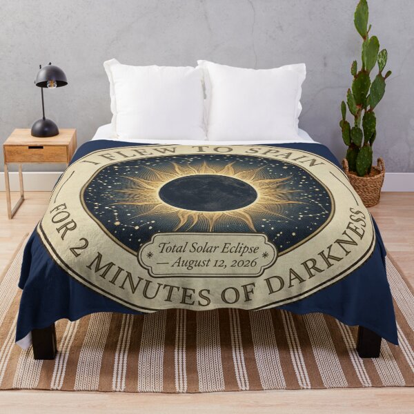 Item preview, I Flew To Spain For 2 Minutes of Darkness Eclipse 2026 designed and sold by CalmCapy Co.