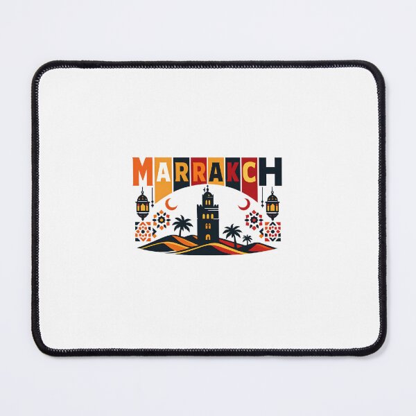Item preview, Marrakech Retro Vintage Travel Shirt designed and sold by SJarts Creative Studio.
