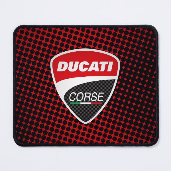 Item preview, Ducati Corse on red carbon fibre background designed and sold by fullstackphotos.