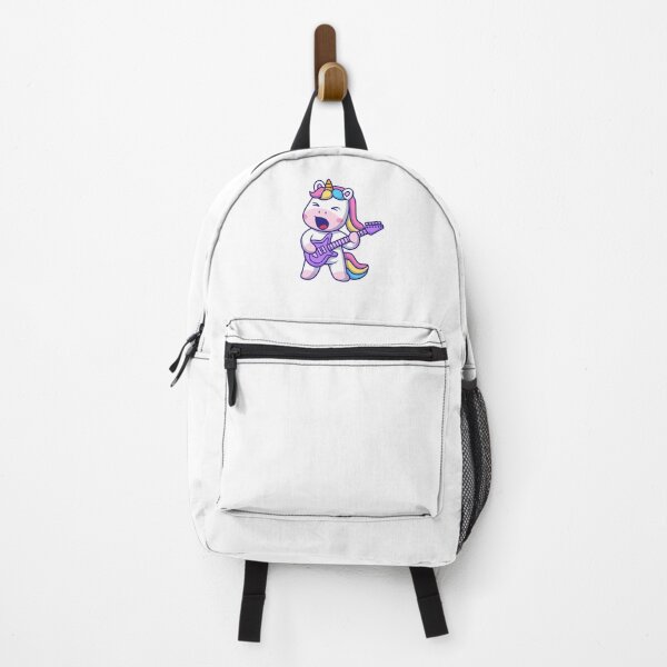 Item preview, Cute Rockstar Unicorn Playing Electric Guitar Cartoon designed and sold by Jerbilsmouse.