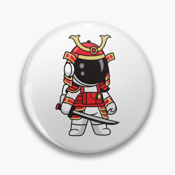 Item preview, Cool Space Astronaut Samurai with Katana Sword designed and sold by Jerbilsmouse.