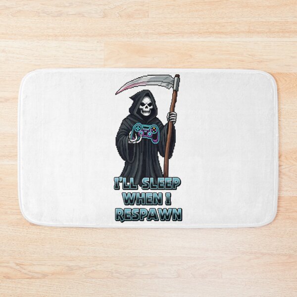 Item preview, Grim Reaper Gaming Pixel Art Funny Quote designed and sold by RetroPixel Apparel.