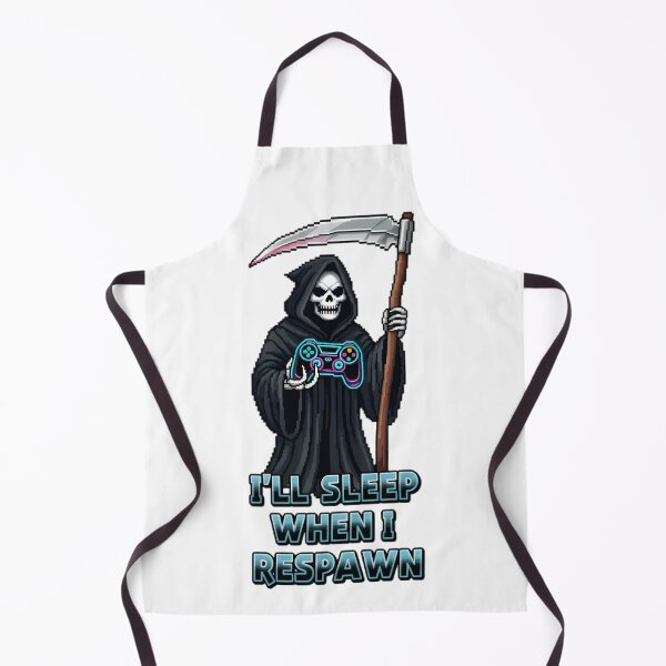 Item preview, Grim Reaper Gaming Pixel Art Funny Quote designed and sold by RetroPixel Apparel.
