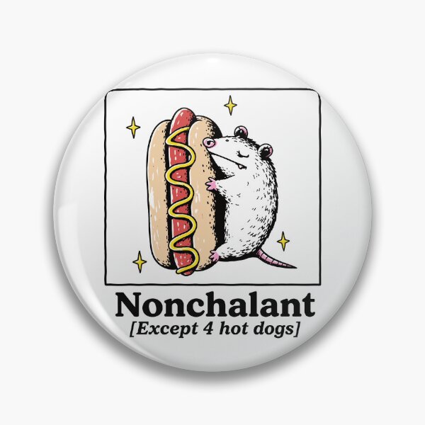 Item preview, Nonchalant Except 4 Hot Dogs designed and sold by LOUP-SOLI.