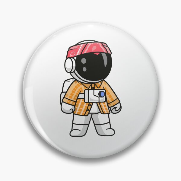 Item preview, Cute Space Astronaut with Plaid Shirt and Bandana designed and sold by Jerbilsmouse.