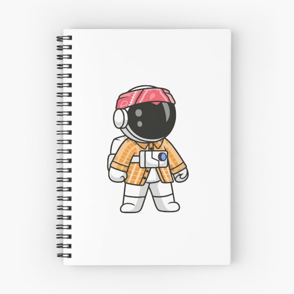 Item preview, Cute Space Astronaut with Plaid Shirt and Bandana designed and sold by Jerbilsmouse.