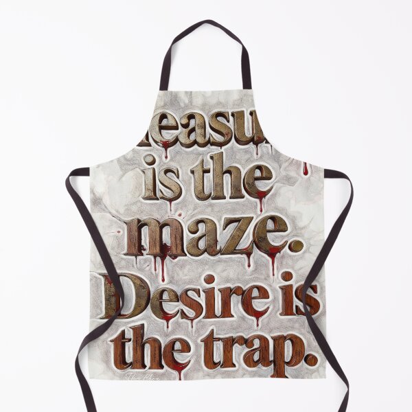 Item preview, Pleasure Is The Maze Desire Is The Trap – Gothic Quote Art designed and sold by Hen-C-Art.