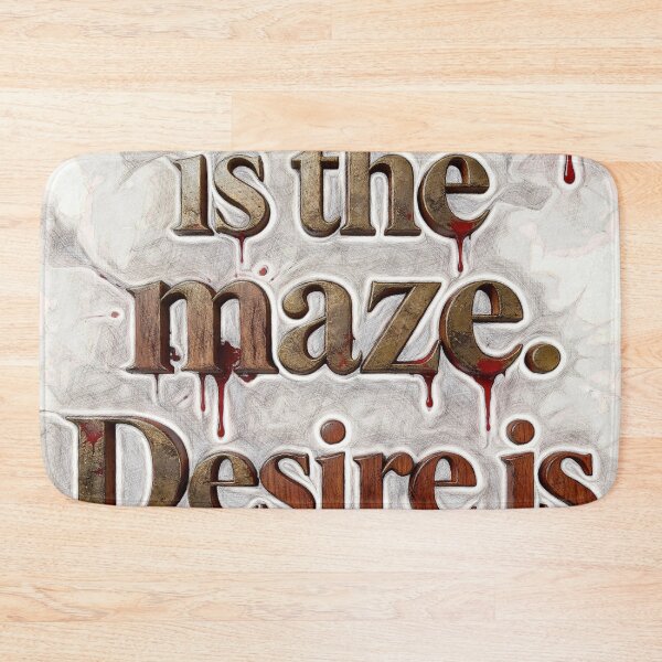 Item preview, Pleasure Is The Maze Desire Is The Trap – Gothic Quote Art designed and sold by Hen-C-Art.