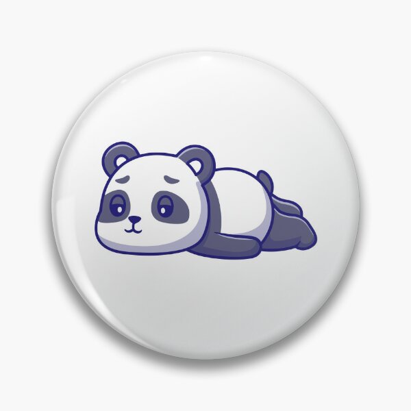 Item preview, Cute Lazy Tired Panda Lying Down Illustration designed and sold by Jerbilsmouse.