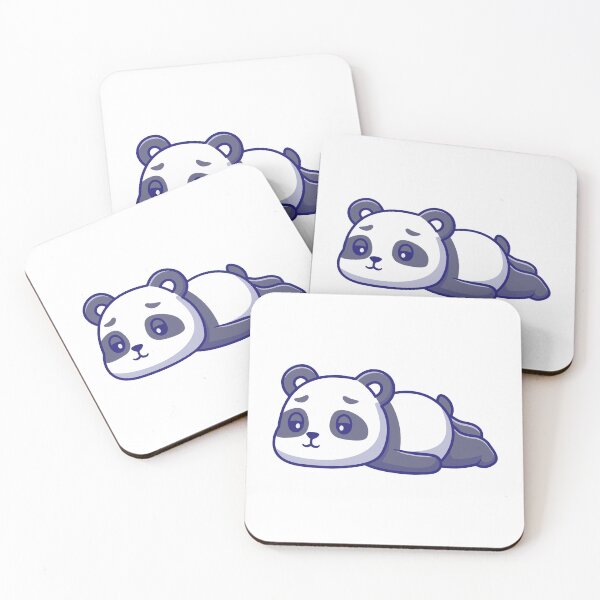 Item preview, Cute Lazy Tired Panda Lying Down Illustration designed and sold by Jerbilsmouse.