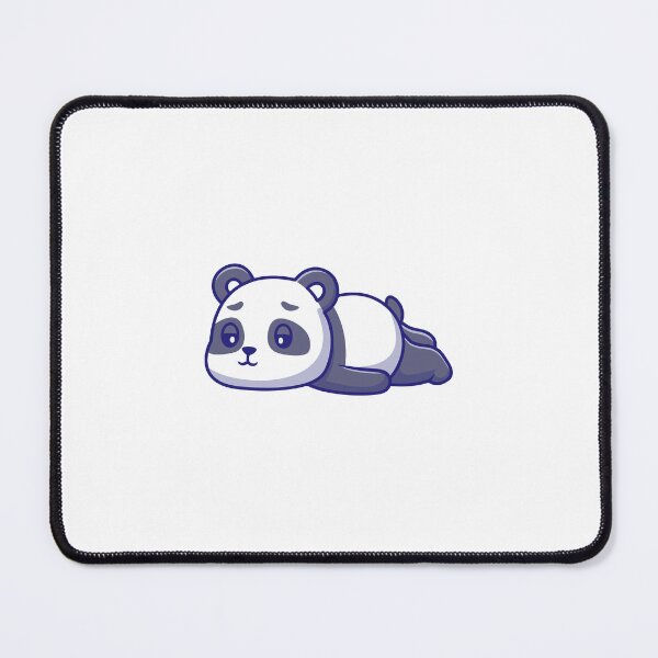 Item preview, Cute Lazy Tired Panda Lying Down Illustration designed and sold by Jerbilsmouse.