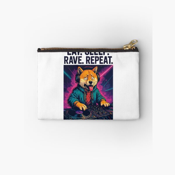 Item preview, Shiba Inu DJ: Eat Sleep Rave Repeat Streetwear designed and sold by Pineapple-Tree.