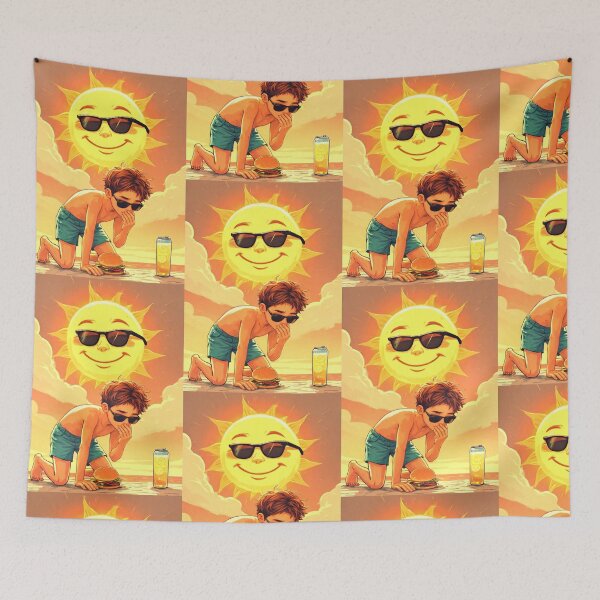 Item preview, The heat was intense on the beach. designed and sold by Whose-sweat.