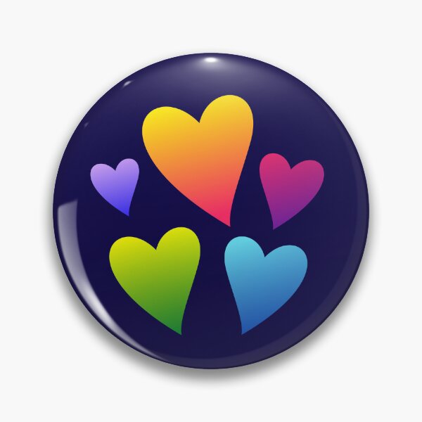 Item preview, Colorful Rainbow Gradient Hearts Aesthetic Art designed and sold by SolutionsArt.
