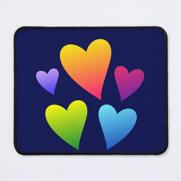 Item preview, Colorful Rainbow Gradient Hearts Aesthetic Art designed and sold by SolutionsArt.