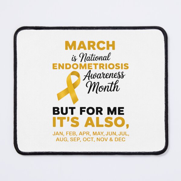 Item preview, Endometriosis Awareness March is National Endometriosis Awareness Month Yellow Ribbon designed and sold by TrinaEspinoza.