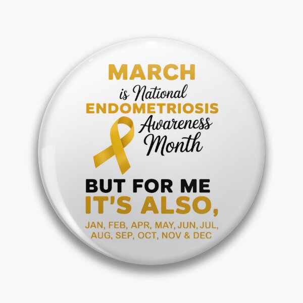 Item preview, Endometriosis Awareness March is National Endometriosis Awareness Month Yellow Ribbon designed and sold by TrinaEspinoza.