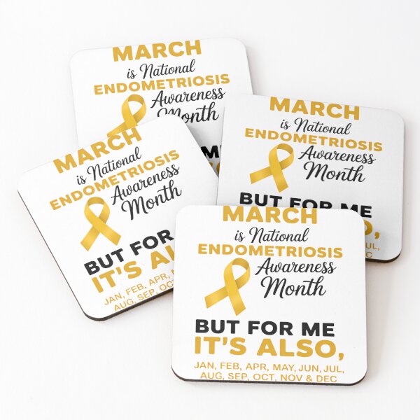 Item preview, Endometriosis Awareness March is National Endometriosis Awareness Month Yellow Ribbon designed and sold by TrinaEspinoza.