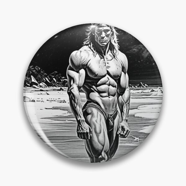 Item preview, Jungle Muscle Man In A River   Gary Dean Designs  Digital Drawing designed and sold by GaryDeanDesigns.