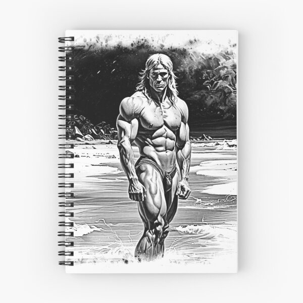 Item preview, Jungle Muscle Man In A River   Gary Dean Designs  Digital Drawing designed and sold by GaryDeanDesigns.