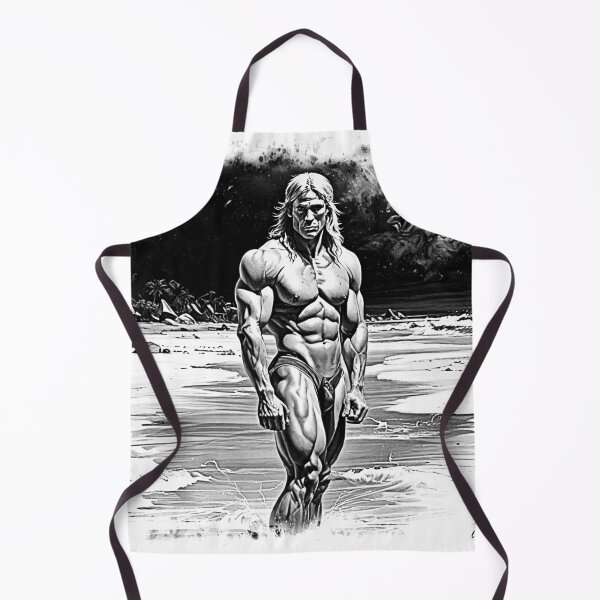 Item preview, Jungle Muscle Man In A River Gary Dean Designs Digital Drawing designed and sold by GaryDeanDesigns.