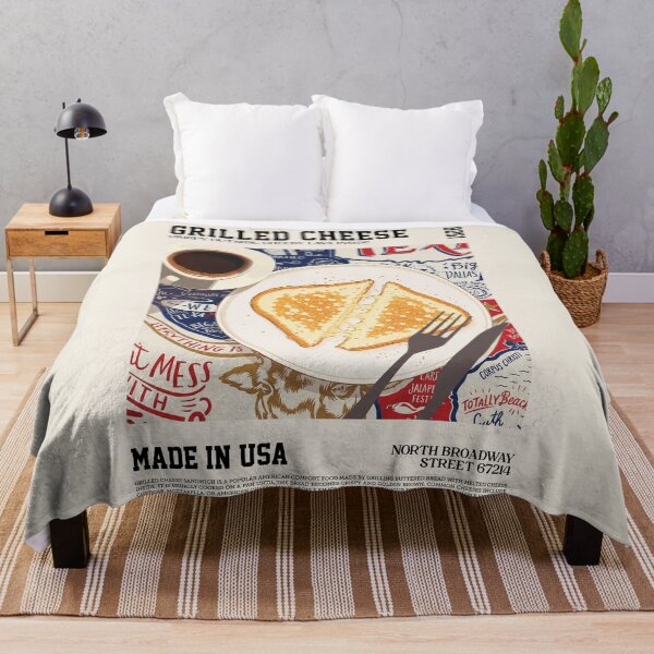 Item preview, Grilled Cheese Food Wall Art designed and sold by SurfolioPrints.