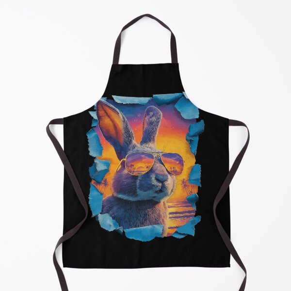 Item preview, Rabbit with Sunglasses Sunset Beach Tropical Animal Summer designed and sold by Littermin.
