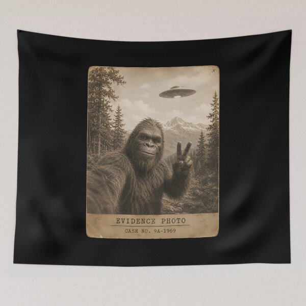Item preview, Bigfoot Alien UFO designed and sold by zoes-ink.