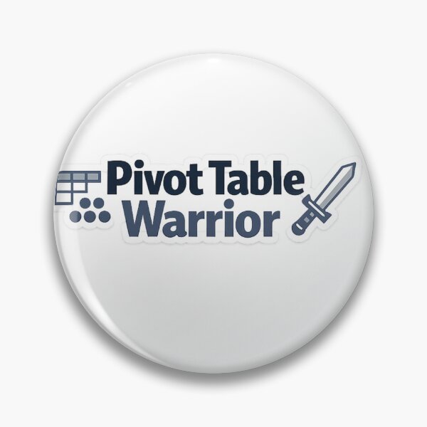 Item preview, Pivot Table Warrior – Excel Humor Sticker designed and sold by BrightMindPrint.