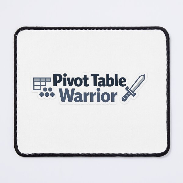 Item preview, Pivot Table Warrior – Excel Humor Sticker designed and sold by BrightMindPrint.