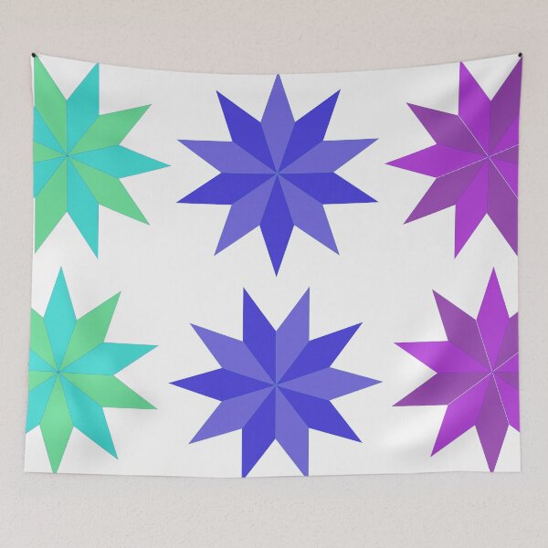 Item preview, Geometric Star Seamless Pattern with Colorful Abstract Eight Point Shapes designed and sold by Ei-Ei.