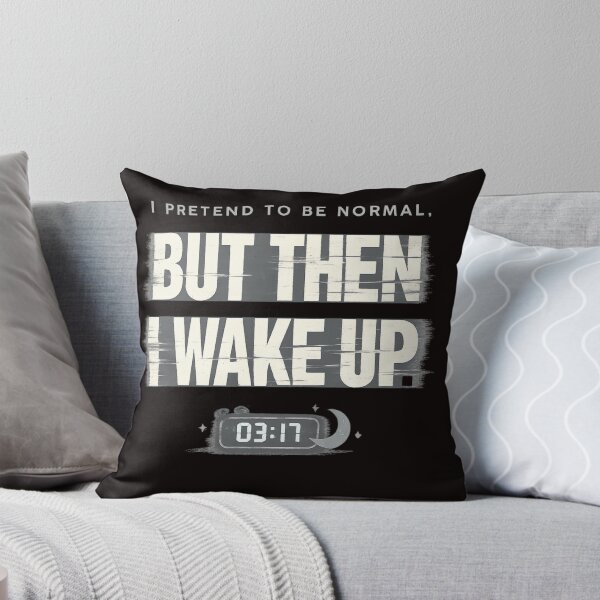 Item preview, I Pretend To Be Normal – Glitch Wake Up Quote designed and sold by FrameFlow.