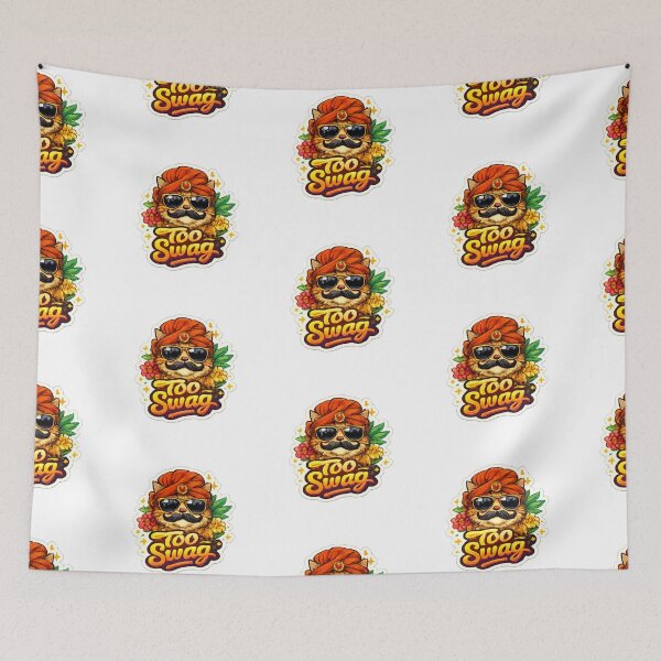 Item preview, Too Swag Indian Cat Sticker | Funny Desi Cool Cat Aesthetic designed and sold by Jyotisima8929.