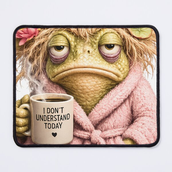 Item preview, I Don’t Understand Today Grumpy Frog design ,Funny Confused Frog Meme designed and sold by GGAUL.