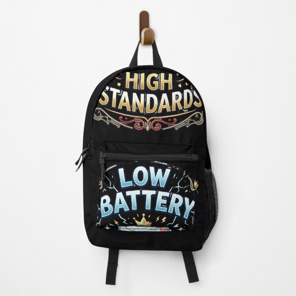 Item preview, Low Battery High Standards Funny Introvert Quote designed and sold by Sitred123.