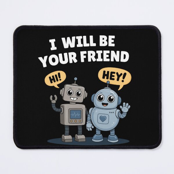 Item preview, AI Robot Friends Anti-Ai Humor  designed and sold by SchlossInspire.