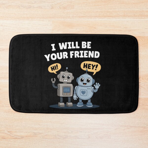 Item preview, AI Robot Friends Anti-Ai Humor  designed and sold by SchlossInspire.