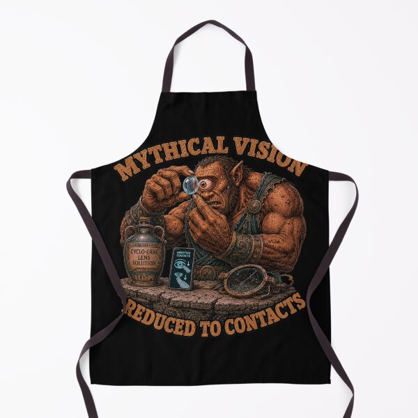 Item preview, Funny Cyclops Contact Lens Mythical Vision Retro Graphic designed and sold by Mythic Ink Studio.