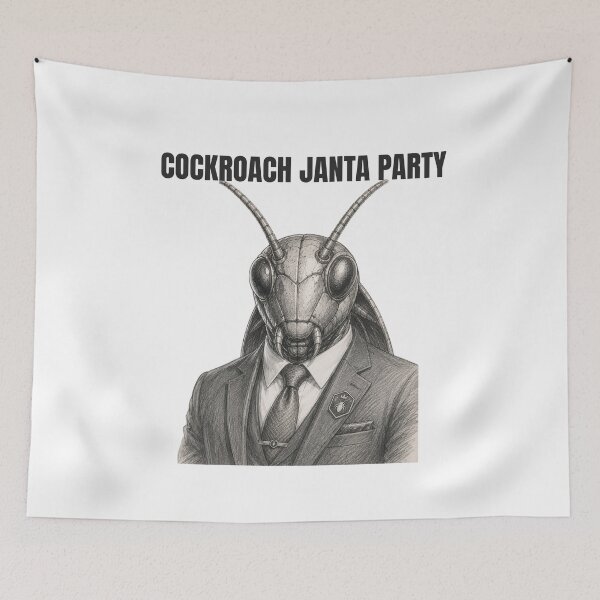 Item preview, Cockroach Janta Party Vintage Sketch Desgin designed and sold by ConsolAssoc Creative Studio.
