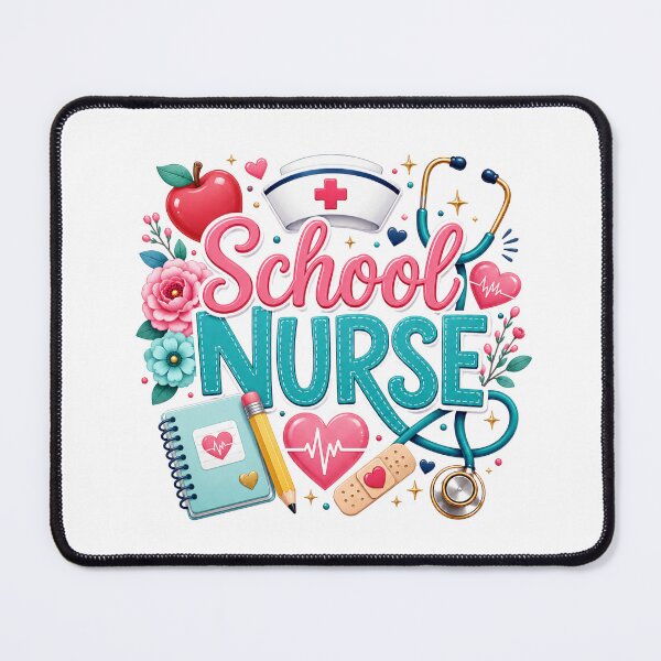Item preview, School Nurse Floral Design designed and sold by Partoon-dp.
