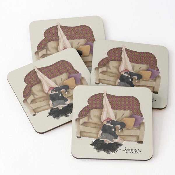 Item preview, Books And Cats designed and sold by ellealsopaints.